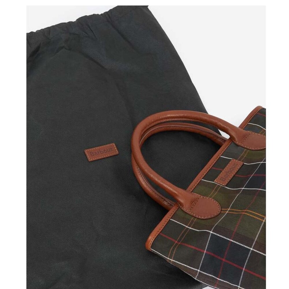 Katrine Tartan Leather Ladies Tote Bag MSRP $260 British Elegance - Picture 9 of 12